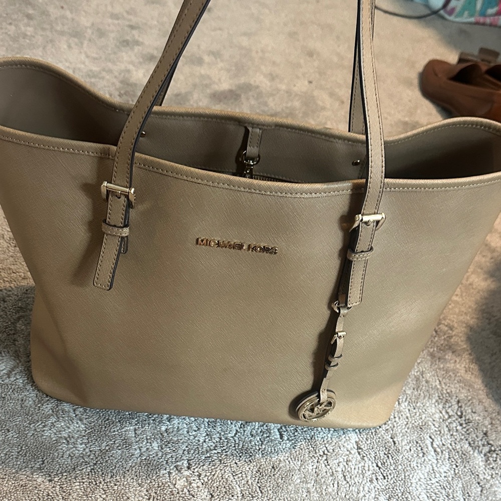 Michael Kors Beige Tote Bag